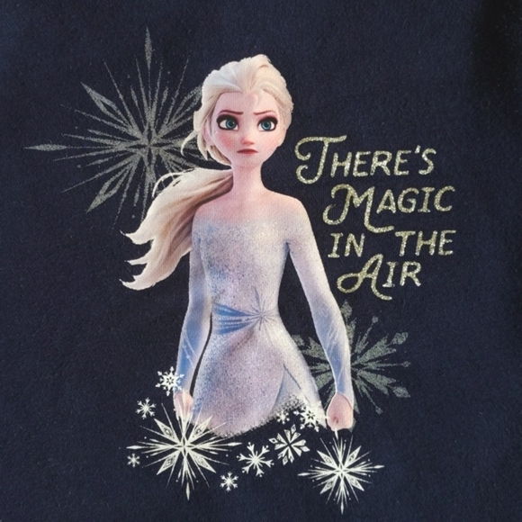 joe fresh x disney frozen II elsa crewneck graphic sweatshirt 2T toddler girls - Picture 2 of 7